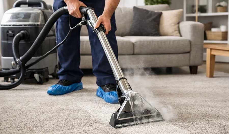 Уборка ковра на чеканах