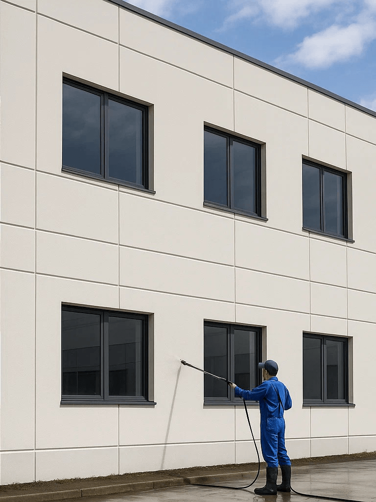 Мойка фасада в Кишиневе после